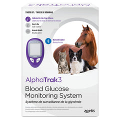 AlphaTrak 3 meter front view for at-home pet glucose testing.