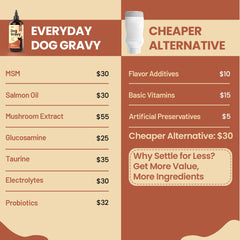 Altira Everyday Dog Gravy over kibble boosts flavor and appeal.