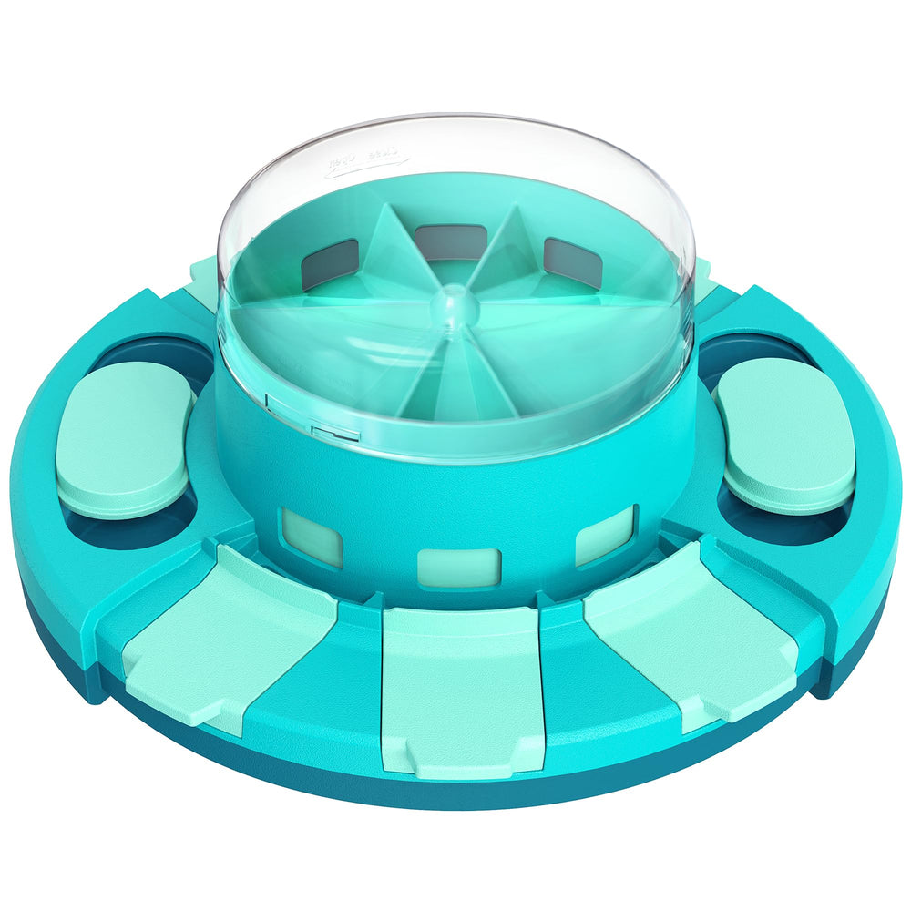 Aluckmao dog puzzle toy front view engages brain during interactive play