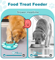 Aluckmao dog puzzle toy treat feeder interior shows treat-release mechanics