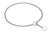 Alvalley metal chain dog show collar chrome—18in long for formal events