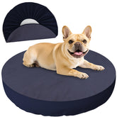 ALWZ-RDY waterproof dog bed cover blue close-up showing leak protection