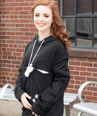 ALYC black classic version features cat print on chest for stylish everyday wear.