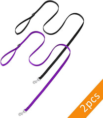 AMAGOOD 6ft dog leash pack in purple for stylish, comfortable training sessions.