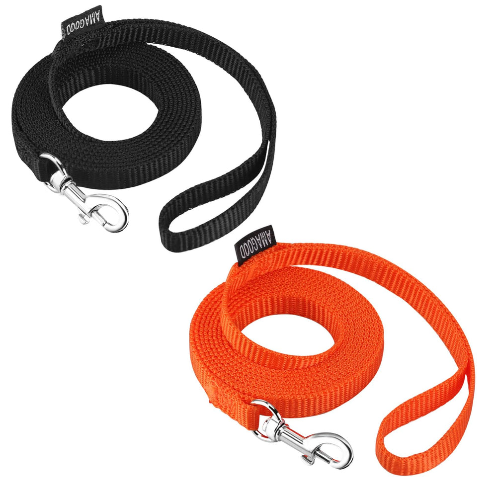 AMAGOOD cat leash 6ft two-pack shows durable nylon and dual-color design for secure outdoor walks