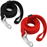 AMAGOOD 6 ft dual-pack leash in black and red for reliable everyday walks.