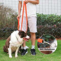 AMAGOOD 6ft dog leash orange, highly visible during outdoor runs.