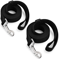 AMAGOOD cat leash two-pack black 6ft with durable weave for secure walks