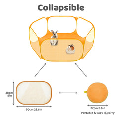 Amakunft breathable mesh playpen offers clear visibility and airy ventilation.