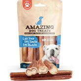Amazing Dog Treats 6-inch extra-thick bully sticks bulk pack for strong chewers.