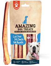 Amazing Dog Treats bully sticks 12-inch pack long-lasting chew for power chewers