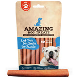 Amazing Dog Treats collagen stick 6inch packaging – convenient bag for long-lasting chews