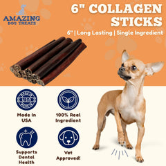Amazing Dog Treats collagen-stick closeup texture – chewy, protein-rich dog chew