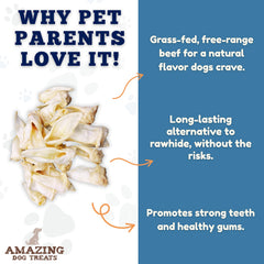 Amazing Dog Treats lamb ears regular size ideal daily chew for mid-size dogs