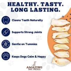 Amazing Dog Treats lamb ears small size for puppies or light chewers