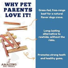 Amazing Dog Treats long-lasting chew highlighting sturdy, mess-free snack for strong chewers