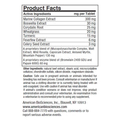 American BioSciences DGP turmeric boswellia extract — natural joint support for dogs.