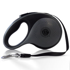 American Kennel Club retractable leash extended to 16.4 feet for controlled freedom