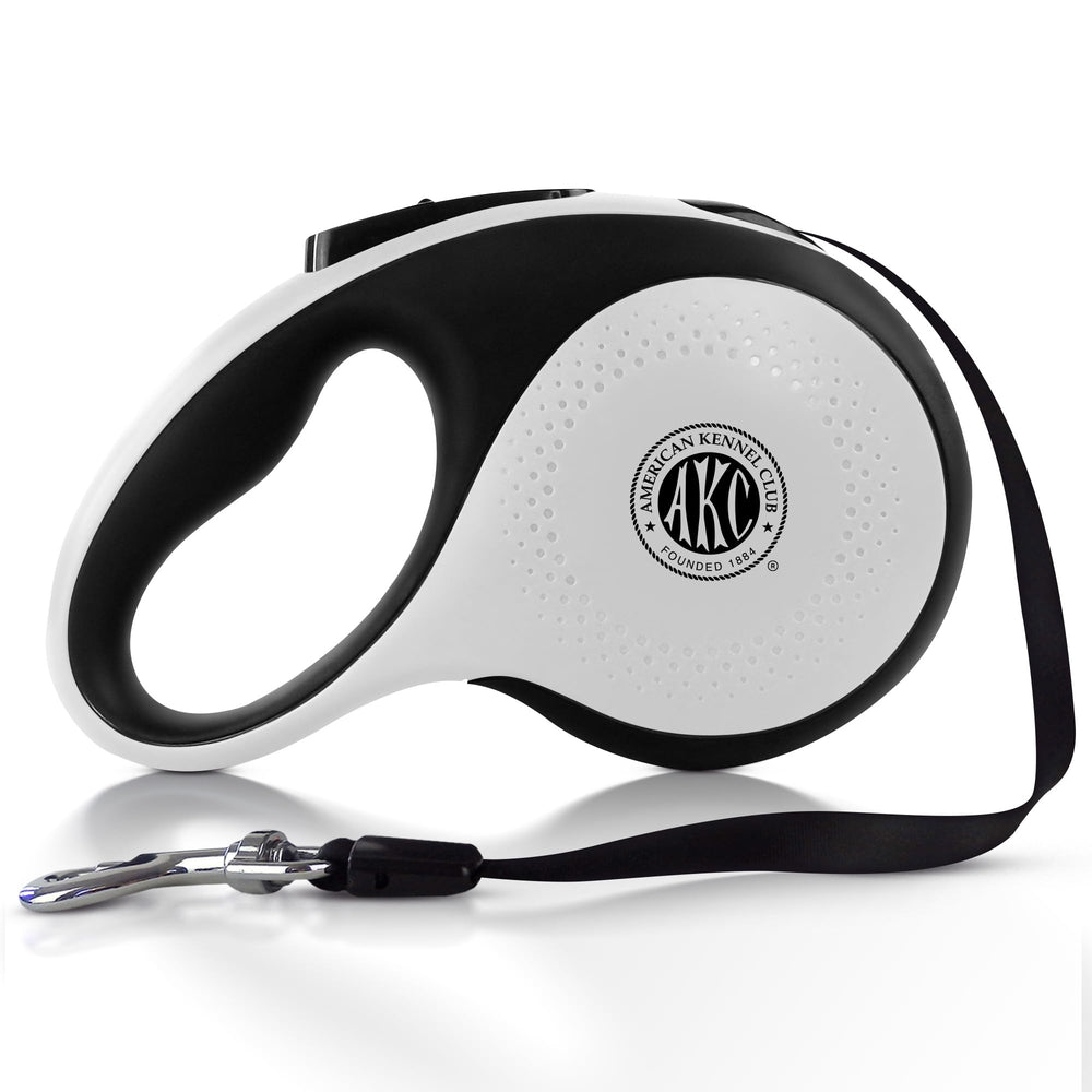 American Kennel Club retractable leash extended 16.4ft for freedom with reliable control on walks.