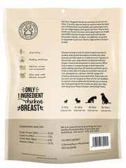 American Paws chicken jerky close-up of real chicken breast for high-protein bite