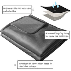 Ameritex pet bed blanket velvet-soft minky surface for cozy naps