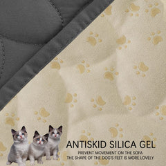 Ameritex pet bed cover sofa-fit shows universal application on couches and chairs