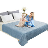 Ameritex pet bed cover waterproof layer protecting sofa from spills