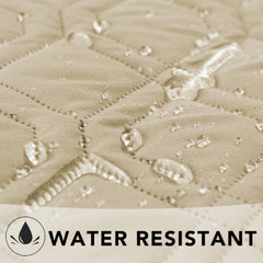 Ameritex microfiber protector blanket highlights soft touch with practical spill defense.