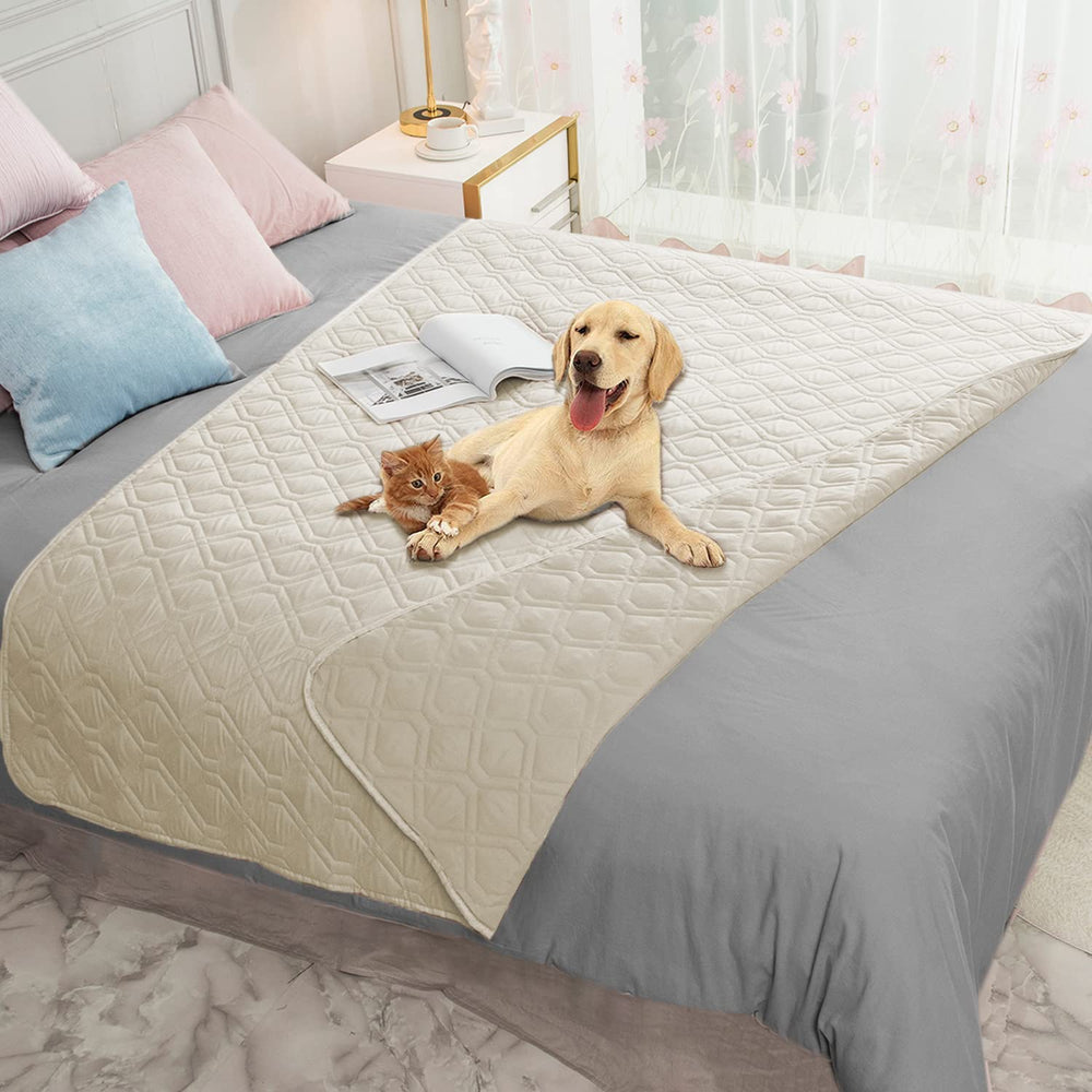 Ameritex waterproof blanket on dog bed cover protects furniture and cushions