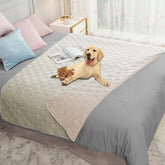 Ameritex waterproof dog bed cover fabric closeup highlights durable furniture protection.