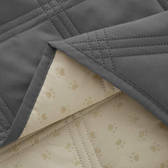 Ameritex waterproof dog bed cover on bed protecting blankets