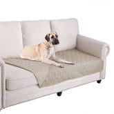 Ameritex waterproof blanket on couch protects furniture from spills