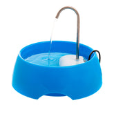Amicus Aqua Mini blue faucet spout delivers clean drinking water for pets.
