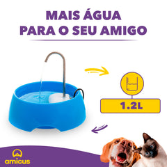 Amicus Aqua Mini replaceable filter reduces impurities and improves taste for pets.