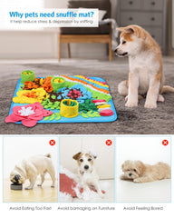 AMIR Snuffle Mat dogs sniffing action encourages mindful treat searching