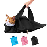 Amkune Cat Carrier Pouch with open Velcro access for gentle entry.