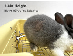 Amlmpet 0.47in grid gaps protect paws and reduce waste buildup.