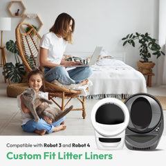 AMOGOGOPET 50 liners pack provides long-lasting cleanliness and easy replacement