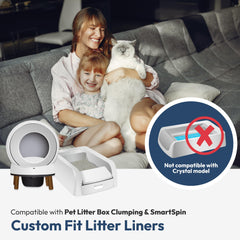 AMOGOGOPET SmartSpin compatible liners with secure closure for odor control