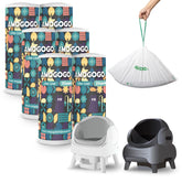 AMOGOGOPET dispenser-litter-bags-box provides quick access and portable bag storage for tidy maintenance