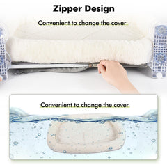AMOSIJOY cordless cat window perch cushion cover removable and washable for easy care.