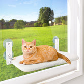 AMOSIJOY hamaca de ventana con cuatro ventosas para gatos, instalación estable.