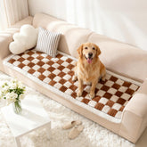AMTARP dog couch cover protector plush fabric close-up for pet comfort