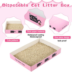 Amyhill low-entry litter box with easy assembly for cats and simple setup.