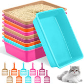 Amyhill open cat litter box kit top view highlights open access for quick cleanup