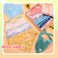 Amylove star pattern dog bandana provides cute styling for pets' events.