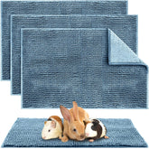Amylove guinea pig cage liner 16x24 blue rectangular provides soft, cozy bedding.