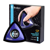 Analan Mini Pet Hair Remover triangle design cleans car interior seats effectively