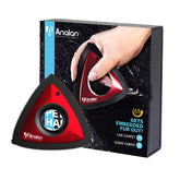 Analan removepelo triángulo rojo rubí para coche y tapicería, limpia rápidamente.