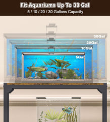 AnBaiMei aquarium stand storage-shelves - optimize space with dedicated bottom, middle, and top tiers